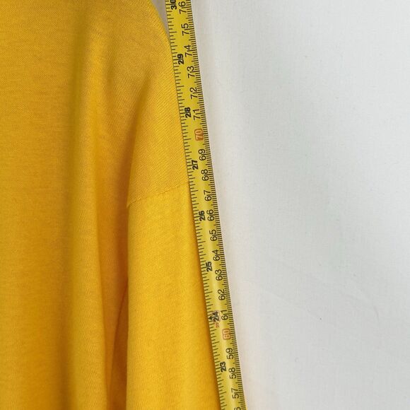 Medalist Made in USA Yellow Cotton Turtleneck Shirt Medium Vintage 90s - Picture 10 of 12
